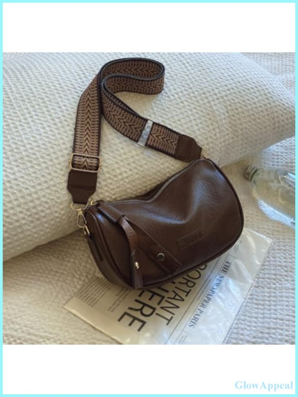 Vintage PU Shoulder Crossbody Messenger Pillow Bag